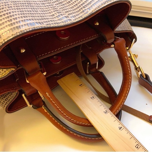 Dooney & Bourke Barlow Taupe Bucket Bag Tote - Picture 5 of 14